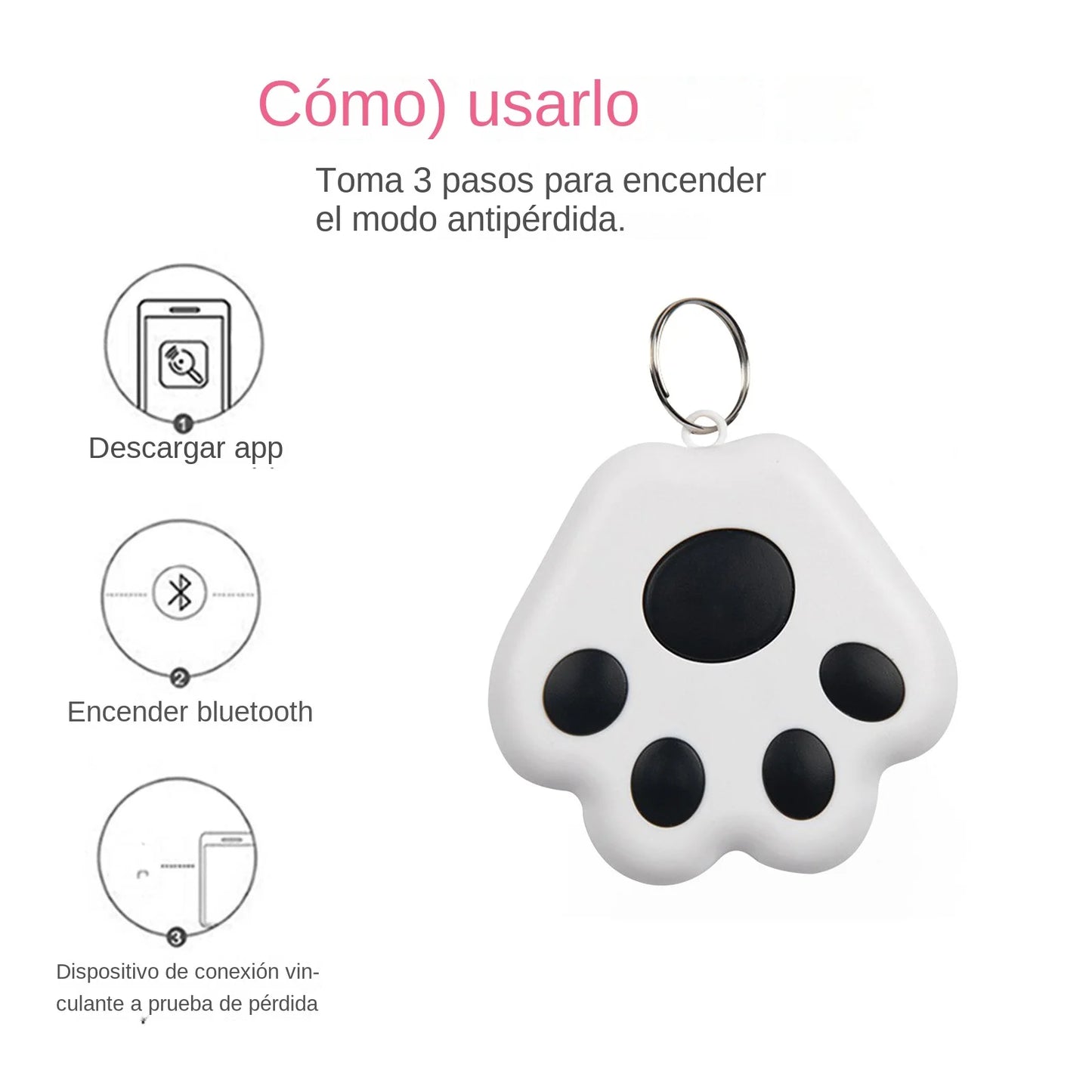 Mini Rastreador GPS para mascotas